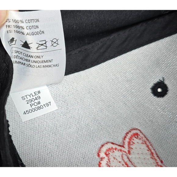 Fox Racing Trucker Hat Black Red Fox Head 100% Cotton OSFA - Picture 5 of 13